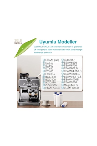 Delonghi Kahve Makinası Kireç Önleyici Su Arıtma Filtresi 10 Adet 10 Adet