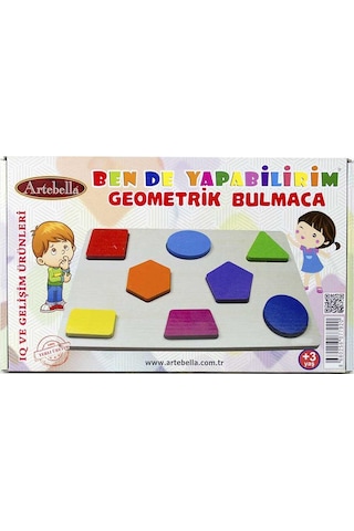 Artebella Iq Ve Gelişim Ürünleri Ahşap Geometrik Bulmaca