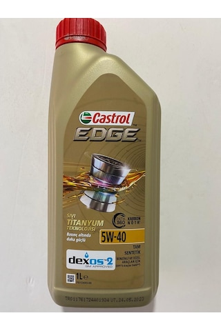 Castrol Edge 5W-40 Dexos2 Sıvı Titanyum Teknolojisi Motor Yağı 1L