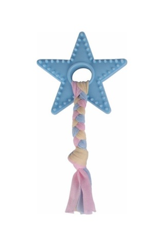 Mixpet 9,2 CM Halat Düğümlü Kauçuk Yıldız Köpek Oyuncağı Çok Renkli