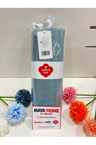 Cotton Box Petrol Battal Çift Kişilik Lastikli Çarşaf Seti 180x200 Çok Renkli