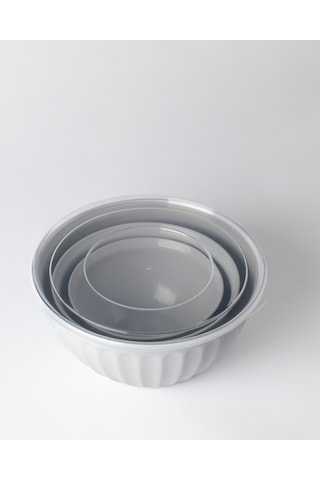 Madame Coco Novi Saklama Kabı Seti - Soft Gri - 1500+2500+5000 Ml 8684427336267 Çok Renkli