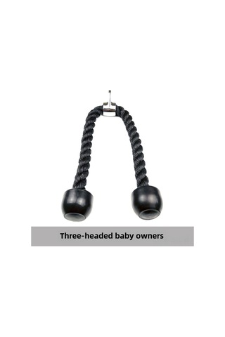 Reedark Fitness Salonu İçin Nylon İki Kollü Egzersiz Kordonu - 70cm Siyah, Bisep-trisep Egzersizleri, Ticari Kalite, Dayanıklı Malzeme Çok Renkli