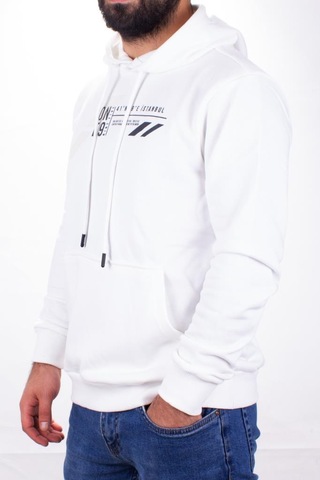 Twister 1910 Ekru Kapüşonlu Erkek Sweatshirt Ekru