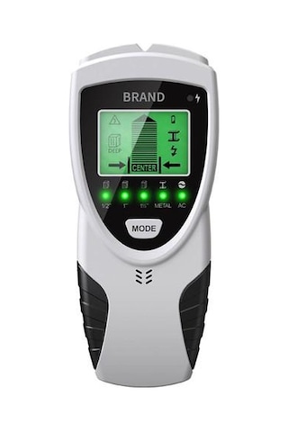 Canlı Ac Kablo Algılamalı 5'i 1 Arada Duvar Dedektörü Saplama Bulucu Arkadan Aydınlatmalı Ekran 5 Mod 3 Derinlik Metal Ahşap Kablo Takip Cihazı