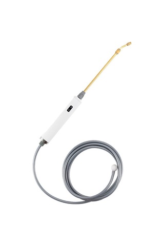 Qingmipy Paslanmaz Çelik Bahçe Hortumu Püskürtme Çubuğu: 2 Seviyeli Ayarlanabilir, Şarj Edilebilir, 9.8 Fit Hortum Ve Yedek Bakır Çubuk İçerir