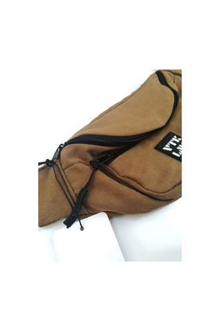 Vatkalimon Unisex Kahverengi Omuz ve Bel Çantası