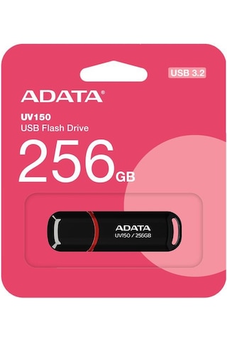 Adata Uv150-256gb Usb3.2 Gen1 Black Flash Bellek