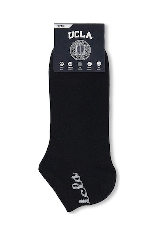 Ucla Adelıta 3'lü Siyah-yeşil-beyaz Uzun Jakarlı Pamuk Standard Fit Unisex Çorap