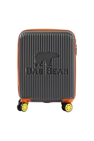 Bad Bear Logo Suitcase 23.01.80.003k K.gri Kabin Küçük Boy Valiz 40lt Gri