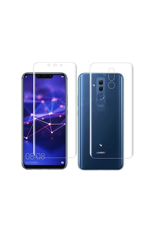 Exquıs Huawei Mate 20 Lite Uyumlu Ön Ve Arka Koruma 360 Full Kaplama - Şeffaf