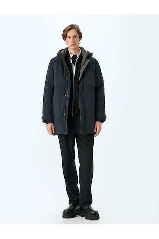 Koton Anorak Mont Slim Fit Fermuarlı Lacivert 5wam00008hw Lacivert