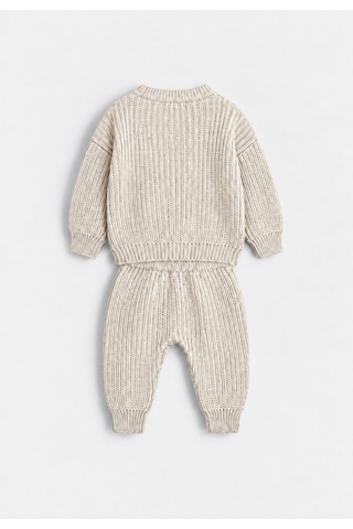 Cigit Selanik Triko Takım 1-5 Yaş Naturel