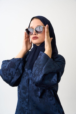 Şakika Kadın Sahar Luxe Abaya Ferace & Şal - Standart Beden & Farklı Boy Lacivert