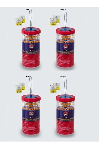 FLY JAIL | LONG JAR, 1.5 LİTRE 4 X KAVANOZ TİPİ KARASİNEK TUZAĞI