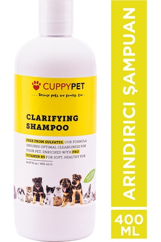 Cuppypet Evcil Hayvanlar İçin Arındırıcı Şampuan 400 ML