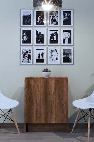 Dekorfim Flamingo Pratik Katlanır Koyu Ceviz Masa