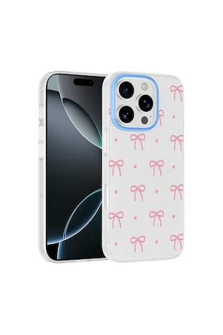 Apple iPhone Uyumlu 16 Pro Max Kılıf Kamera Korumalı Desenli Zore Klip Kapak - Fiyonk