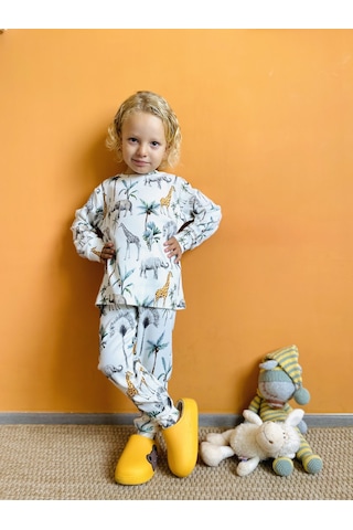 Mayoral Pueril Çocuk Fitilli Pijama Takımı - Pueril - Krem - 2 Yaş - 9999-krem-2 Yaş