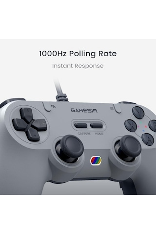Gamesir Tegenaria T3 Lite Kablolu Controller Retro Gri Switch,windows Pc,steam,android,Apple Uyumlu iOS