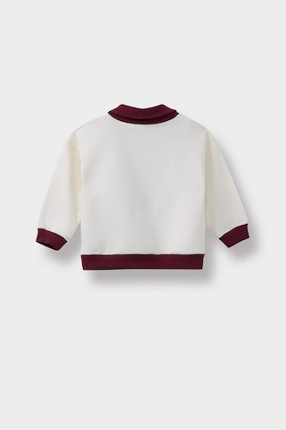 Defacto Erkek Bebek Gömlek Yaka Baskılı Sweatshirt F4675a525auer134 Ekru