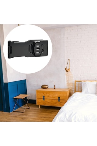 Homyl Dolap Kapı Kilidi Dosya Dolabı Posta Kutusu Için Siyah