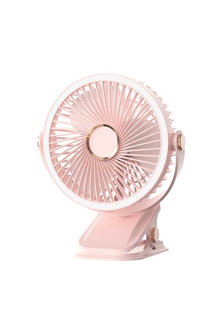 Aurora Fan Gece Lambasık Lipsi Fan Ofis Masasüstü Usb Şarjı 3 Pembe