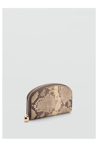 Mango Logolu Fermuarlı Suni Deri Cüzdan