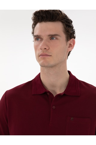 Pierre Cardin Erkek Bordo Tişört Basic 50306552-vr014 Bordo