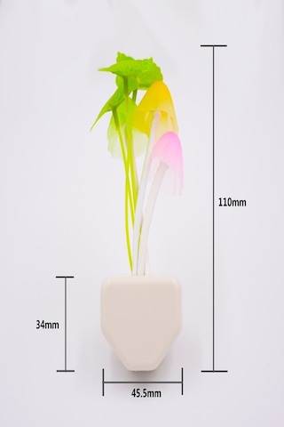 Petrix Çiçekli Dekoratif Rgb Sensörlü Gece Lambası Çok Renkli