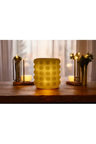 Fener Mum Bubble Short Yeşil Kavun Kokulu Dekoratif Mum