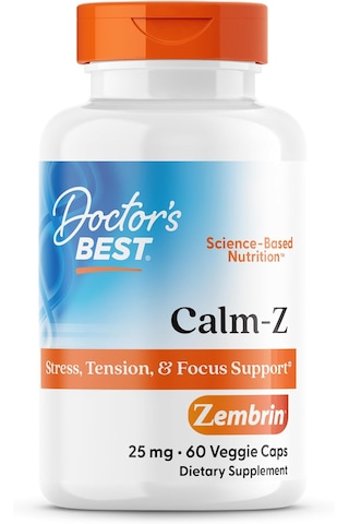 Doctor's Best Calm-z With Zembrin 25 Mg 60 Veggie Capsules Dmmedicineden Usa Menşeii