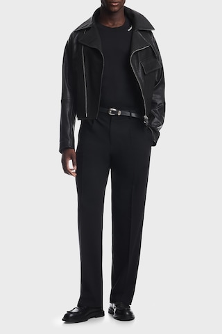 Emporio Armani İpek Karışımlı Bisiklet Yaka Uzun Kollu T Shirt Erkek T Shirt Em006771 Af13721 Uc001 Siyah