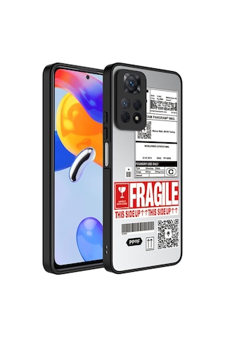 Xiaomi Redmi Note 12 Pro 4g Kılıf Aynalı Desenli Kamera Korumalı Parlak Zore Mirror Kapak Fragile