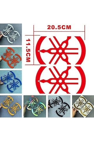 Yamaha Logo Sticker Stiker Seti 2 Adet Reflektif Xmax-nmax Beyaz Renk Beyaz