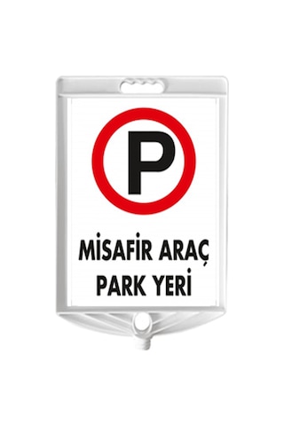Misafir Araç Park Yeri Çift Taraf Baskı Delinatör Seti Siyah