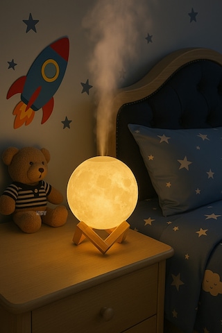 Ay Hava Nemlendirici & Gece Lambası