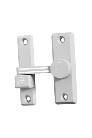 Besthome1 Ahır Sürgülü Kapı - Mandalı Beyaz Suntek Garaj Bahçe Kapısı