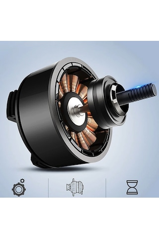 2 Başlıklı Turbo 3 Kademeli Araç İçi Vantilatör Fan Soğutucu Araç Kliması Usb Çıkışlı