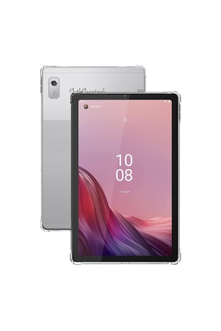 Lenovo Tab M9 9inç Uyumlu Kılıf Arkası Şeffaf Köşe Korumalı Tablet Kılıfı Yumuşak Kapak4g Arka Kapak