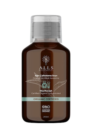 Alls Biocosmetics Organik Sertifikalı Konsantre Ağız Çalkalama Suyu 240 ML