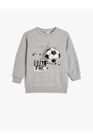 Koton Erkek Çocuk Sweatshirt Gri 5wkb10038tk 25ky59000137 Y5906 Gri