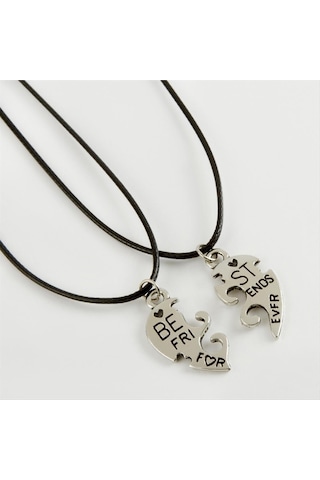 Csmtex 6 Best Friends Arkadaş Deri Set Kolye-siyah Çok renkli