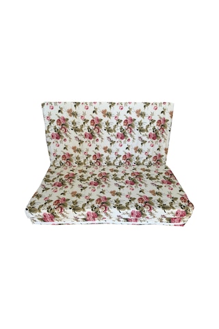 Çift Kişilik Sünger Yatak Katlanır Minder Yatak 120x195x8 Cm-ingiliz Gülü-katlanır Yer Yatağı