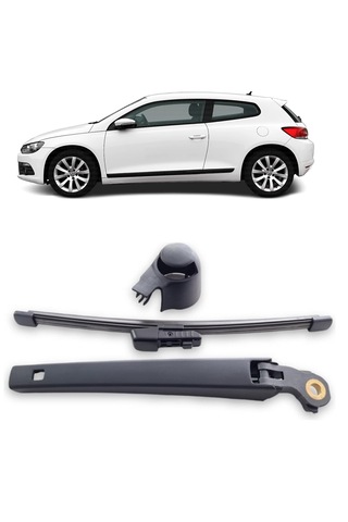 Vw Volkswagen Scirocco 2009-2018 Arka Cam Silecek Kolu Ve Süpürgesi Kapak Takım 1k8955707a