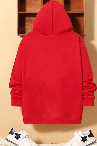 Çocuk Shark Baskılı Sweatshirt Kırmızı Siyah