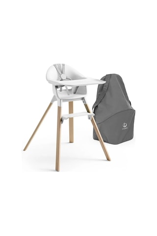 Stokke Clikk Highchair White Ergok Mama Sandalyesi, Kolay Kurulum Ve Hafif Tasarım
