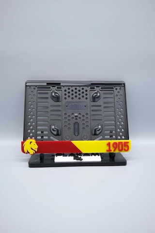 Sarı Kırmızı Taraftar 3d Kabartmalı Pleksi Motor Plakalığı