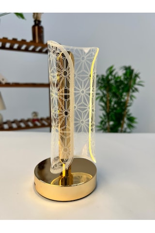 Favora Erkaya Usb Şarjlı Dokunmatik Led Lamba Model 4 Şeffaf