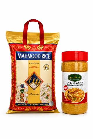 Basmati Pirinç 4 Kg + Zad Alkhaleej Acılı Köri Baharatı Avantaj Paketi